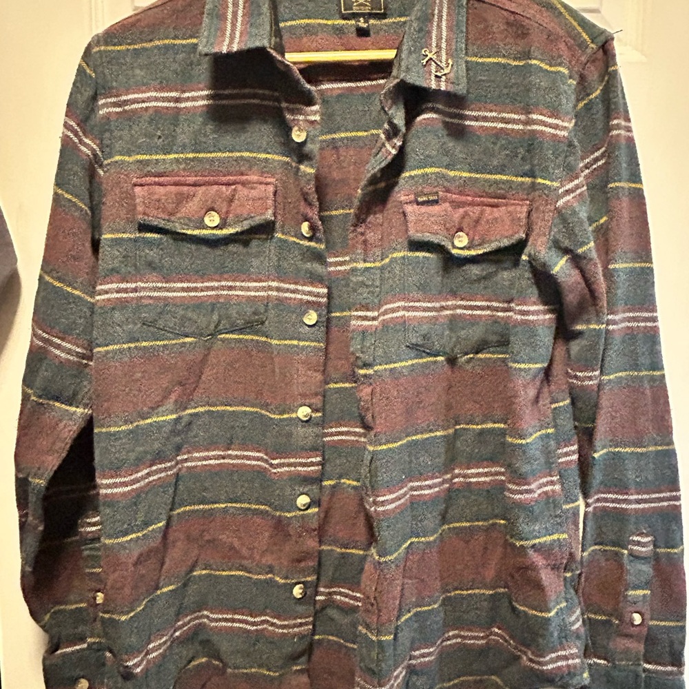 Dark Seas Division Striped Button-Up Shirt